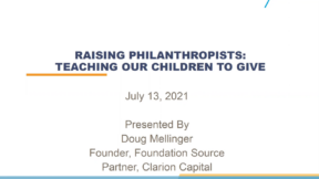 Raising Philanthropists-Teaching Our Children to Give with Doug Mellinger
